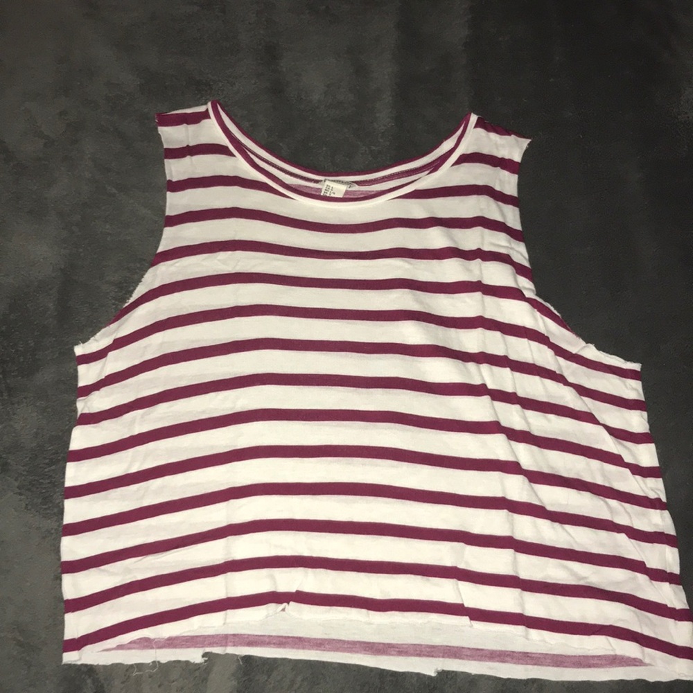 Stripped  cropped shirt